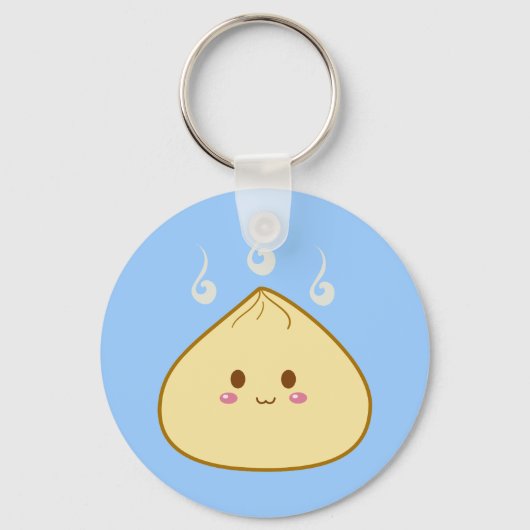 Kawaii "SioPao" Meatbun Sleutelhanger (Voorkant)