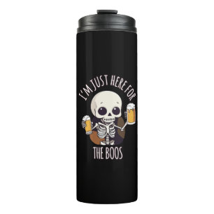 Kawaii Skelet Halloween Oktoberfest Thermosbeker