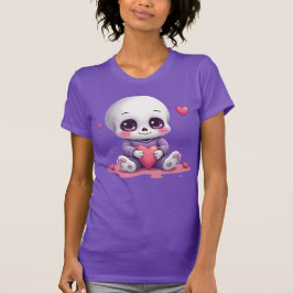 Kawaii Skelet met Hart T-shirt