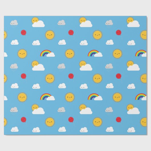 Kawaii Skies Cadeaupapier (Vlak)