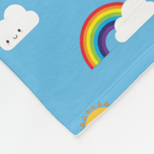 Kawaii Skies Fleece Deken (Hoek)