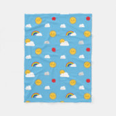 Kawaii Skies Fleece Deken (Voorkant)