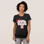 Kawaii Skull Cupcake T-shirt (Voorkant volledig)