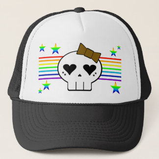 KAWAII SKULL REGENBOOG STREPEN STERREN TRUCKER PET