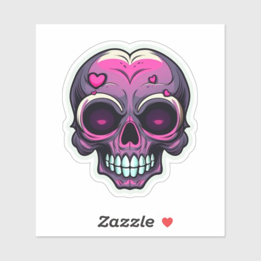 Kawaii Skull Sticker (Vel)