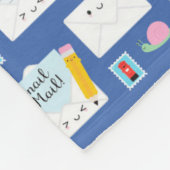 Kawaii Slakkenpost Fleece Deken (Hoek)