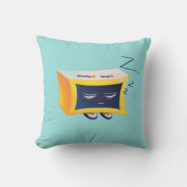 Kawaii Slapende Alarm Clock Character Kussen