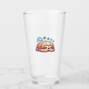 Kawaii Slaperige Luiaard Slaap Zzz Grappig Lui Die Glas