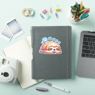 Kawaii Slaperige Luiaard Slaap Zzz Grappig Lui Die Sticker