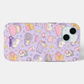 Kawaii Sleeping Cats Pattern Phone Case (Achterkant (horizontaal))