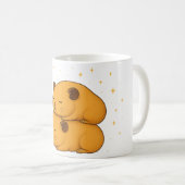 Kawaii sleepy dreamy cozy cartoon hamster moon  koffiemok (Voorkant rechts)