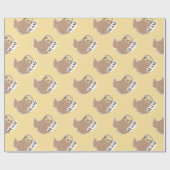 Kawaii Sloth Cadeaupapier (Vlak)