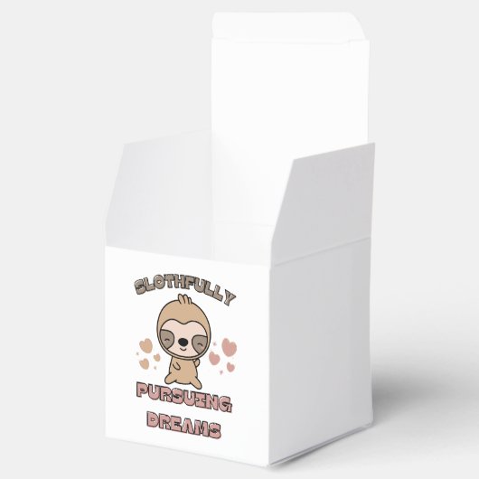 Kawaii Sloth Dierlijke Pun Bedankdoosjes (Geopend)