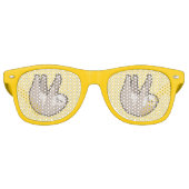 Kawaii Sloth Retro Zonnebril (Voorkant)
