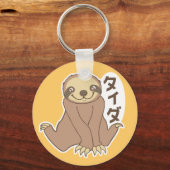 Kawaii Sloth Sleutelhanger (Voorkant)