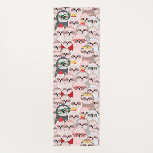 Kawaii Sloths Yoga Mat (Achterkant)