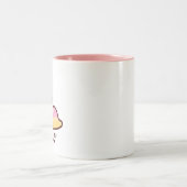 Kawaii Slug Japanse 可愛いナメ クジ gepersonaliseerde tek Tweekleurige Koffiemok (Center)