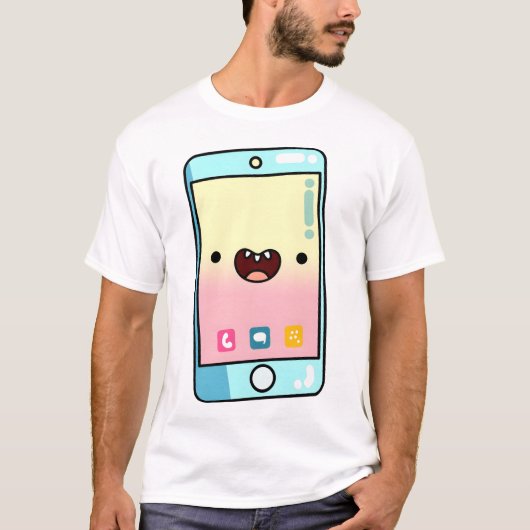 Kawaii Smartphone T-shirt (Voorkant)