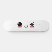 Kawaii Smile - Wink Persoonlijk Skateboard (Horizontaal)