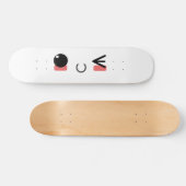 Kawaii Smile - Wink Persoonlijk Skateboard (Horizontaal)