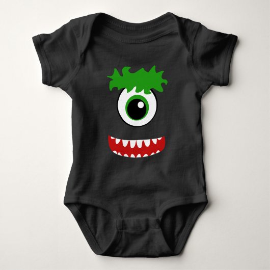 Kawaii Smiling One Eyed Monster Romper (Voorkant)