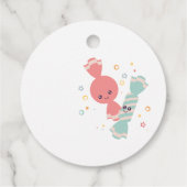 Kawaii Smiling Snoep Gift Label (Achterkant)