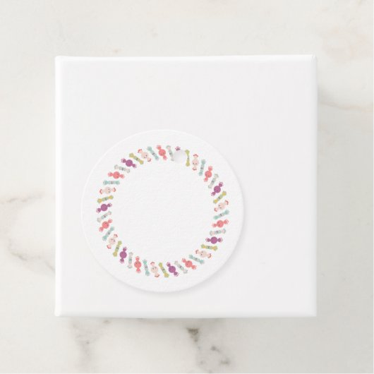 Kawaii Smiling Snoep Gift Label (In situ)