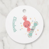 Kawaii Smiling Snoep Gift Label voor Personalisati (Achterkant)