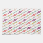 Kawaii Smiling Snoep Keuken Handdoek (Horizontaal)