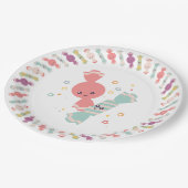 Kawaii Smiling Snoep Papieren Borden Bordje (Gekanteld)