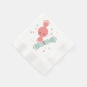 Kawaii Smiling Snoep Papieren servetten (Hoek)