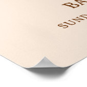 Kawaii S'more Love Campfire Baby shower Welkom Poster (Hoek)