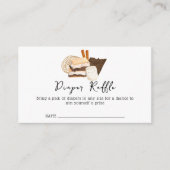 Kawaii S'more Love & Fun Luier Raffle Baby shower Informatiekaartje (Voorkant)