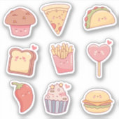 Kawaii snacks sticker (Voorkant)