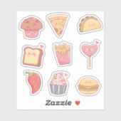 Kawaii snacks sticker (Vel)