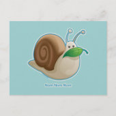 Kawaii Snail Briefkaart (Voorkant)