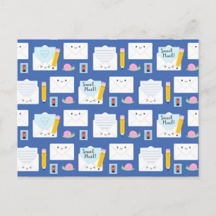 Kawaii Snail Mail Briefkaart