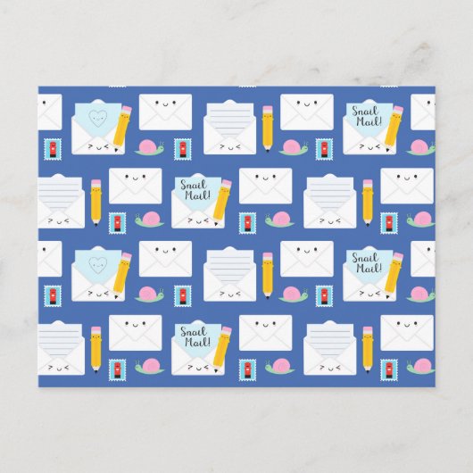 Kawaii Snail Mail Briefkaart (Voorkant)