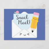 Kawaii Snail Mail Briefkaart (Voorkant)