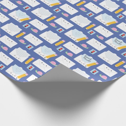 Kawaii Snail Mail Cadeaupapier (Hoek)