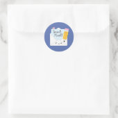 Kawaii Snail Mail Ronde Sticker (Tas)