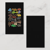 Kawaii Snake Collage Cute Reptile Visitekaartje (Voorkant / Achterkant)