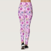 Kawaii Snakes en Rozen pasteelGothic Leggings (Achterkant)