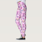Kawaii Snakes en Rozen pasteelGothic Leggings (Links)