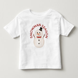 Kawaii Sneeuwman Seizoen Peuters T-Shirt
