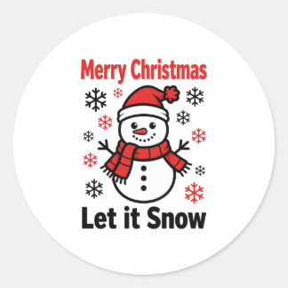 Kawaii Sneeuwman Sticker Schattige Kerst Decal