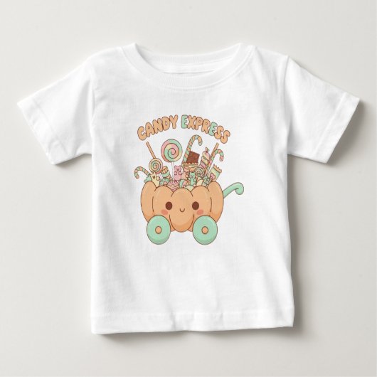 Kawaii Snoep Express Baby T-shirt (Voorkant)