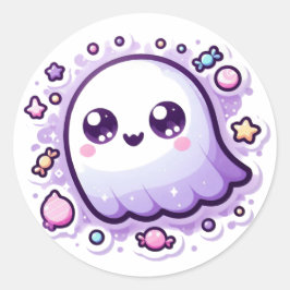 Kawaii Snoep Geest Ambacht Sticker Schattig Grieze