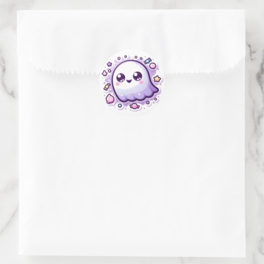 Kawaii Snoep Ghost Craft Sticker Schattige Spooky  (Tas)