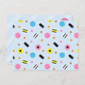 Kawaii Snoep Licorice Allsorts Briefkaart (Voorkant / Achterkant)